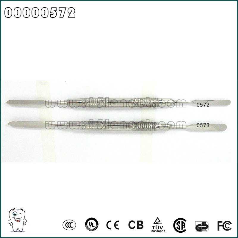 0572 1#粘固粉调刀    双头头宽6（不锈钢空心柄）